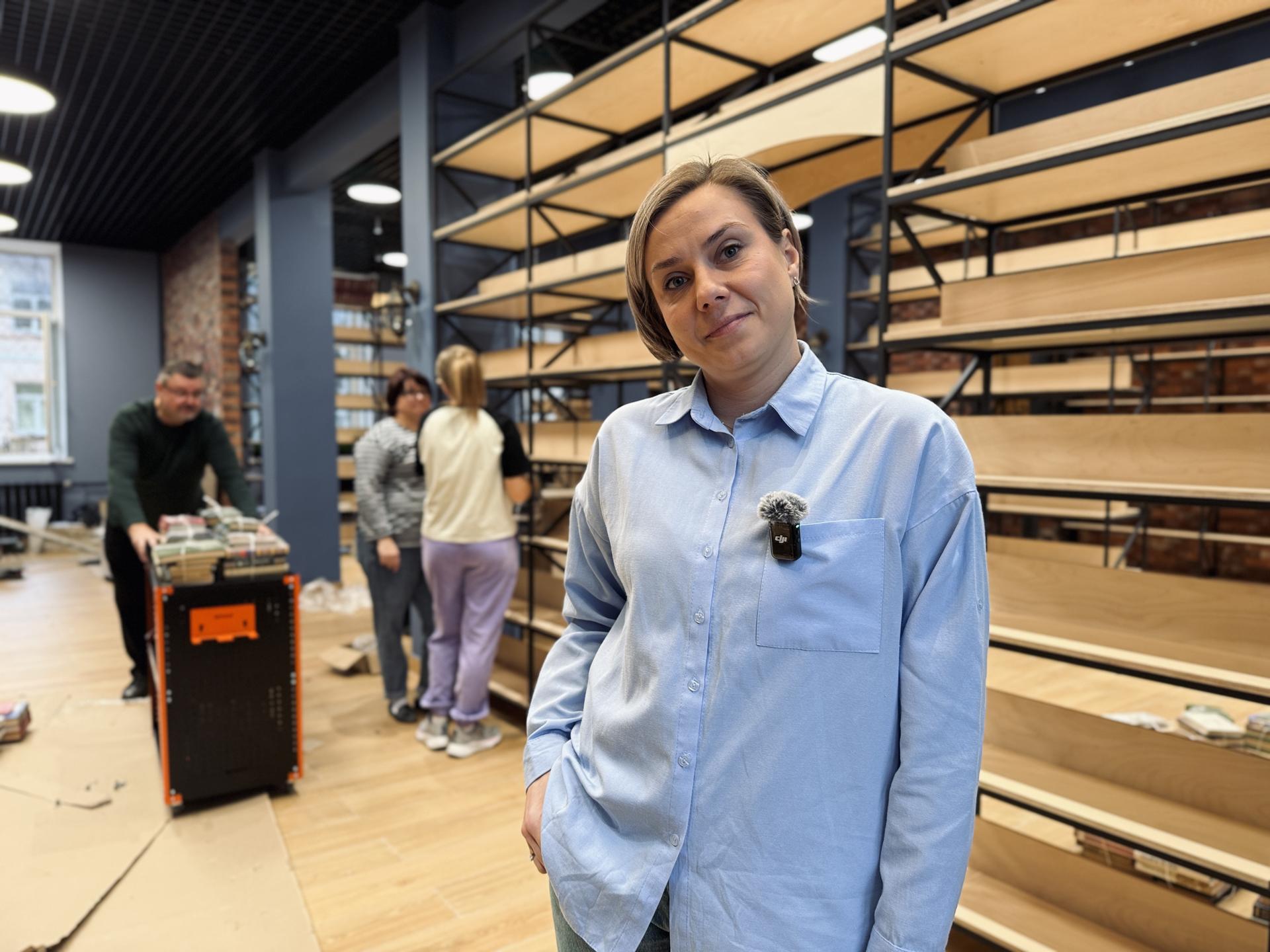 Директор Раменской централизованной библиотечной системы Екатерина Иванникова. Фото: МедиаБанк Подмосковья/Ольга Стаферова