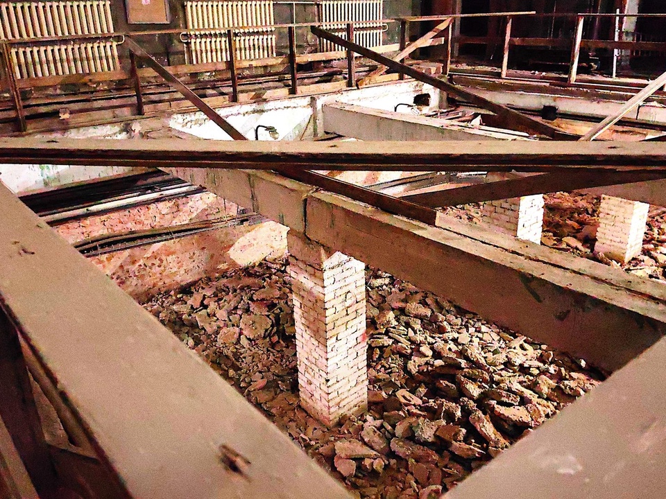 Состояние здания во время демонтажа. Фото: Елена Катасонова