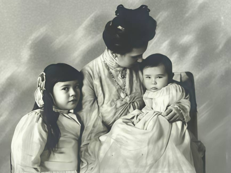 Зинаида Григорьевна Морозова с дочерью Марией и сыном Саввой, 1903 год. Фото: музей-заповедник Горки Ленинские