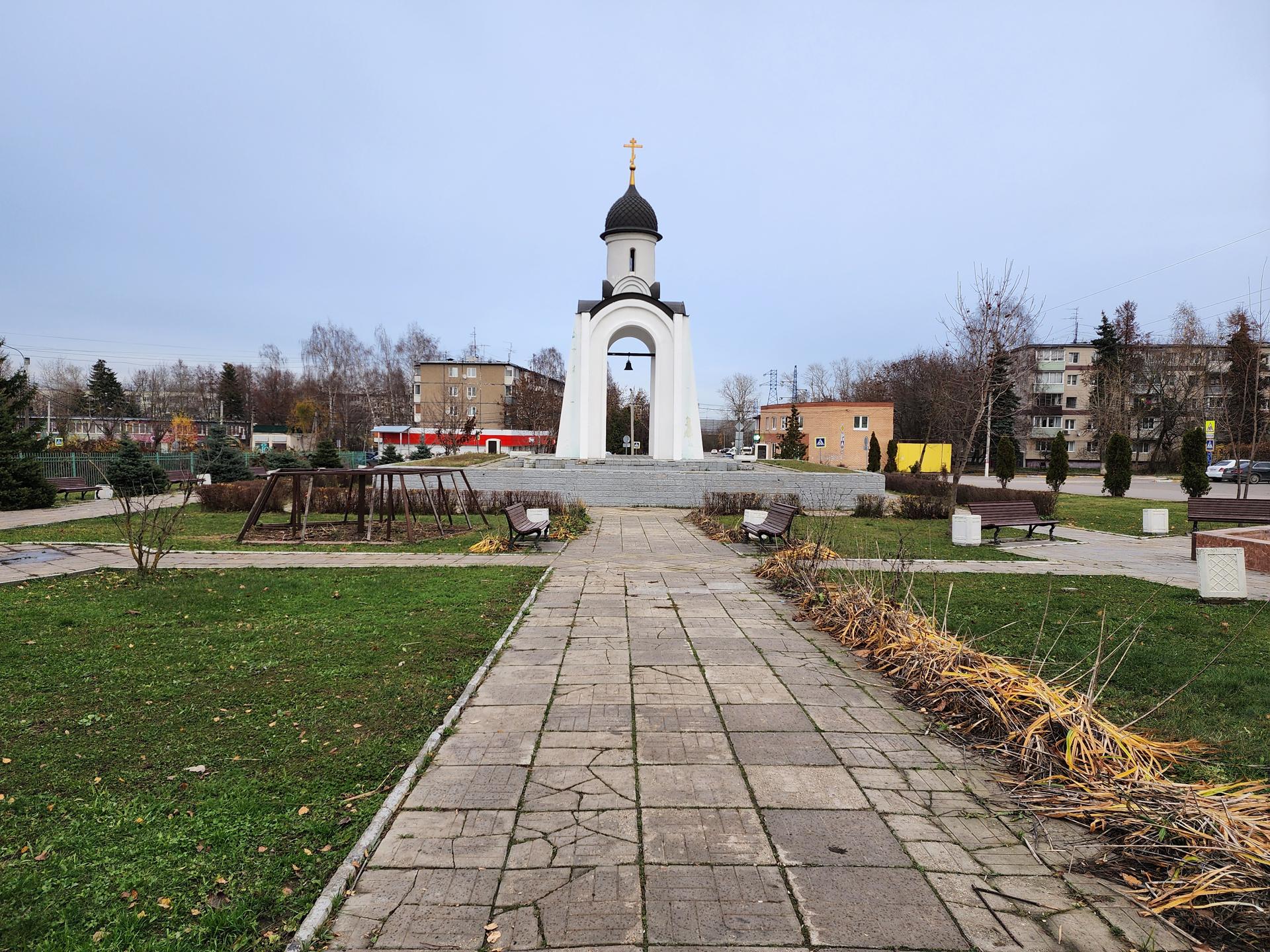 Центральная площадь в поселке имени Тельмана. Фото: МедиаБанк Подмосковья/Ирина Моисеева