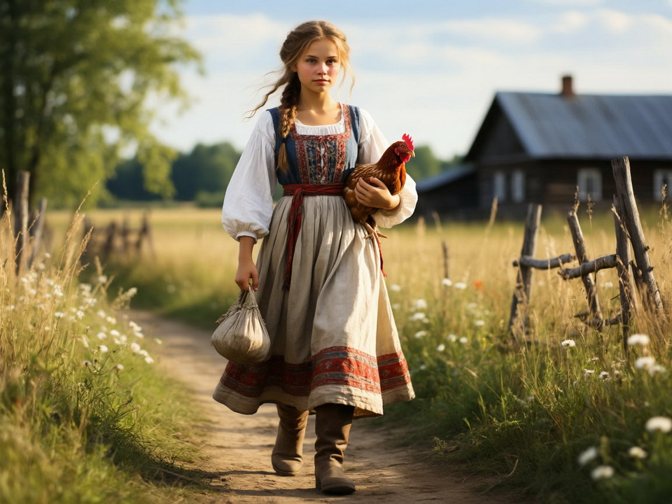 Народные приметы связаны с домашней птицей. Фото: REGIONS/Сгенерировано нейросетью