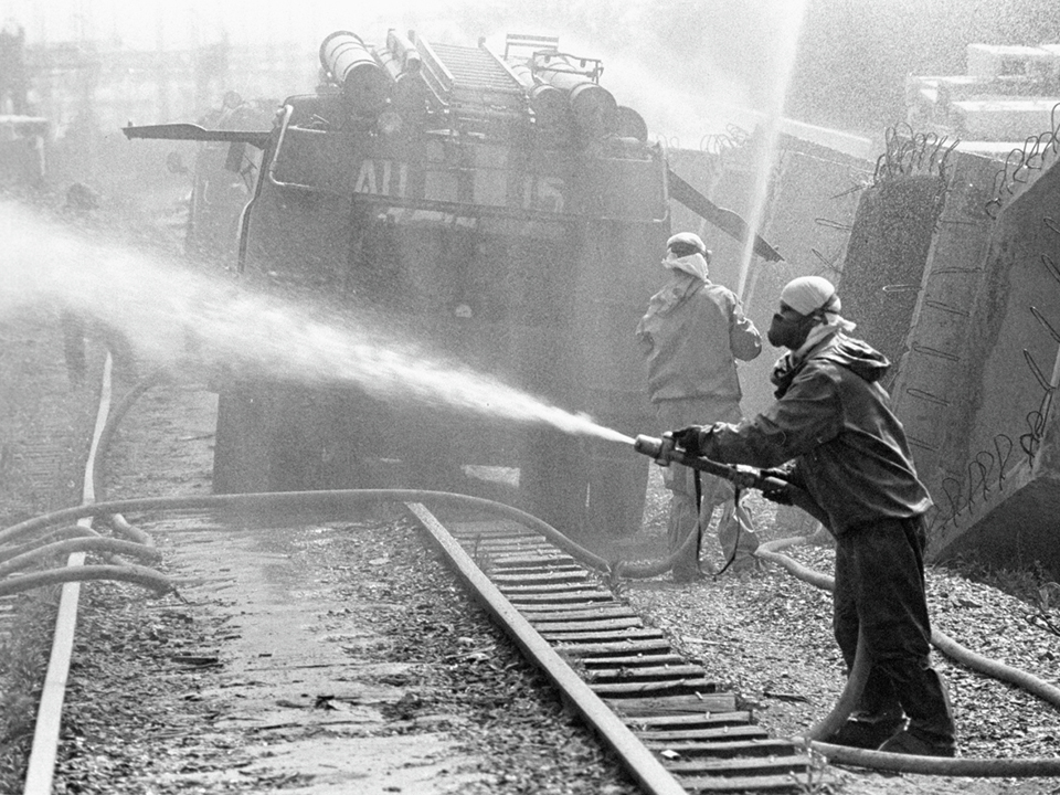 Дезактивация территории Чернобыльской атомной электростанции. Фото: РИА Новости/Виталий Аньков 