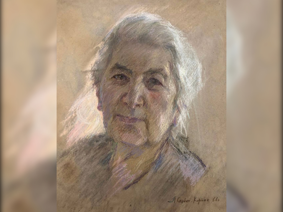 Скубко-Карпас Л.Л. Манучарьянц Ш.Н. 1966 год. Бумага на картоне, пастель. Фото: музей-заповедник «Горки Ленинские» 