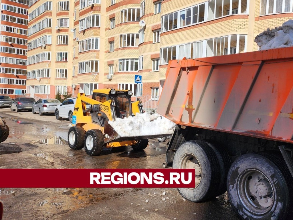 В округе вывозят снег из дворов, чтобы не допустить подтоплений |  REGIONS.RU / Егорьевск