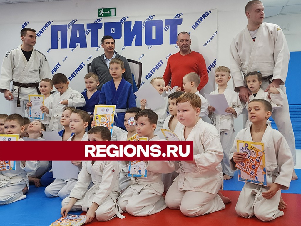 Дошколята в Ивантеевке потренировались с именитым спортсменом на мастер-классе по дзюдо