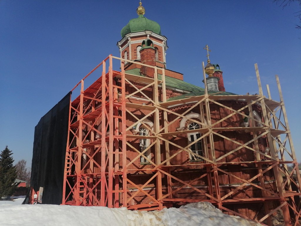 Сохраним культурное наследие: продолжается реставрация здания трапезной Спасо-Бородинского монастыря