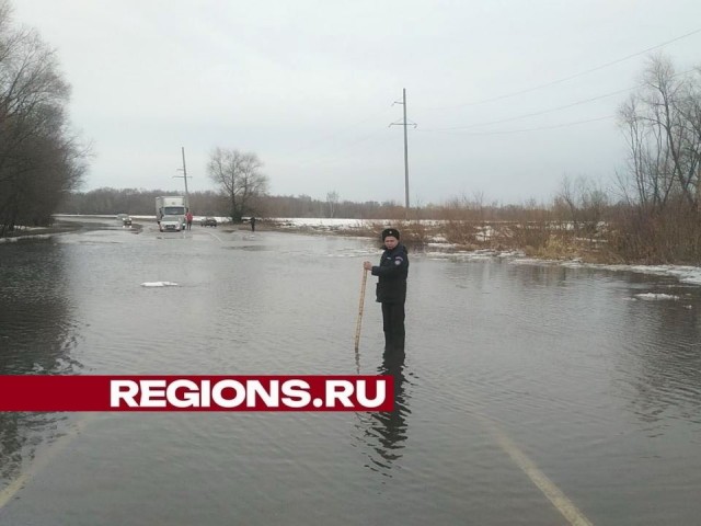 Вторую дорогу затопило в Луховицах