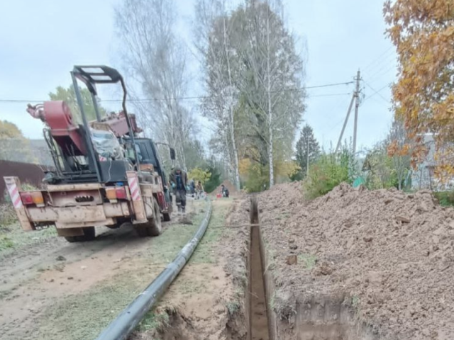 В деревне Хорошилово проложили новую сеть холодного водоснабжения