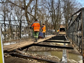 Парковый мост в Наро-Фоминске по предварительным прогнозам сдадут до конца марта