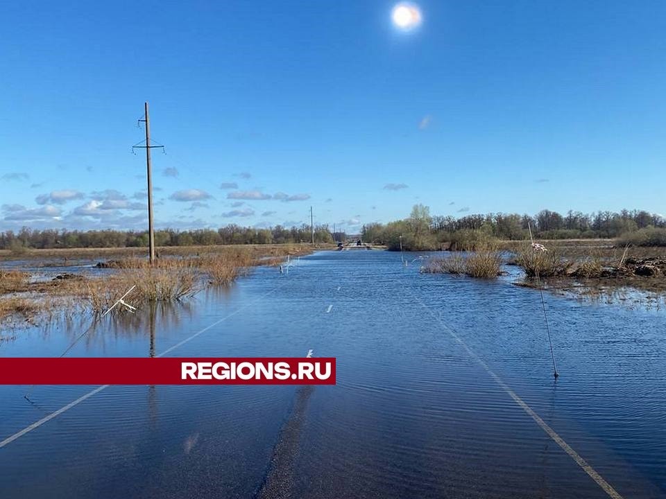 Шесть участков луховицких дорог остаются во власти половодья