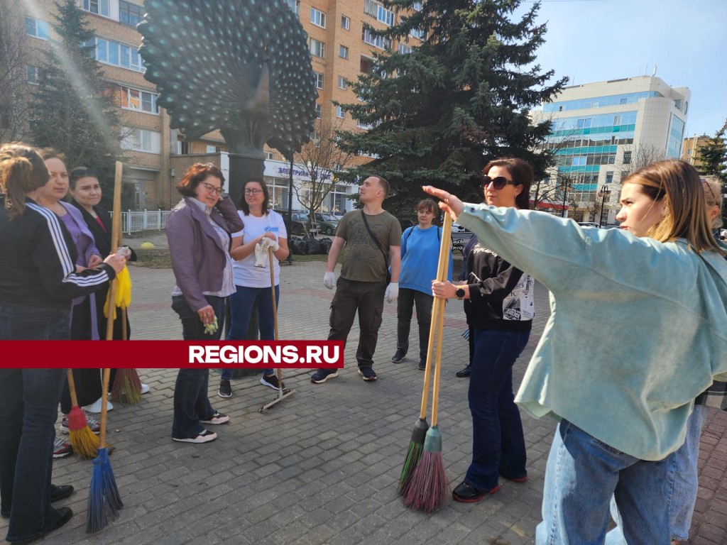 Журналисты Серпухова навели порядок после зимы возле детской поликлиники |  REGIONS.RU / Серпухов