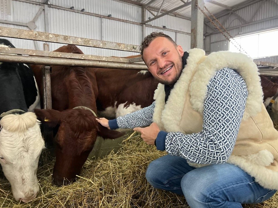 Сыровар из Истры подарил беженцам из Харькова беременную корову
