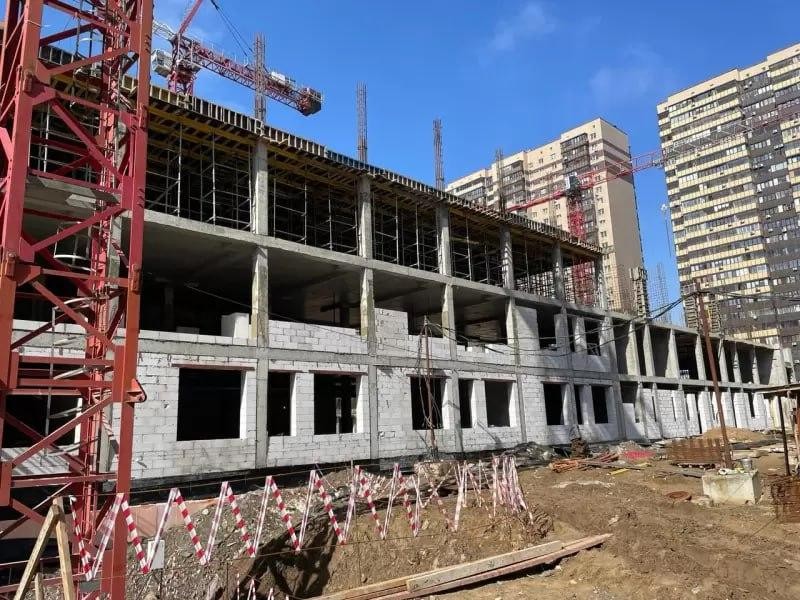 Возведение третьего этажа будущей школы началось в Реутове