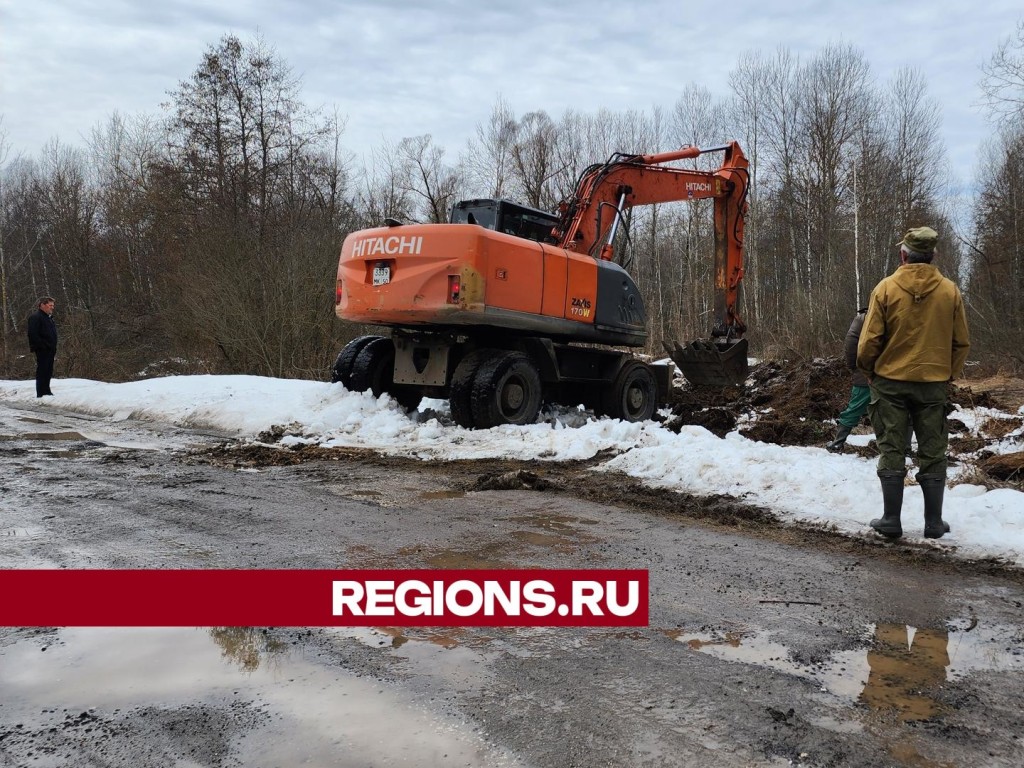 В районе поселка Рязановский устраняют подтопления
