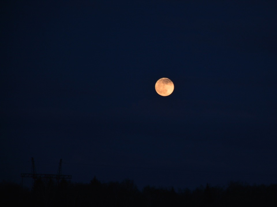 Жители Ленинского округа наблюдали розовую луну