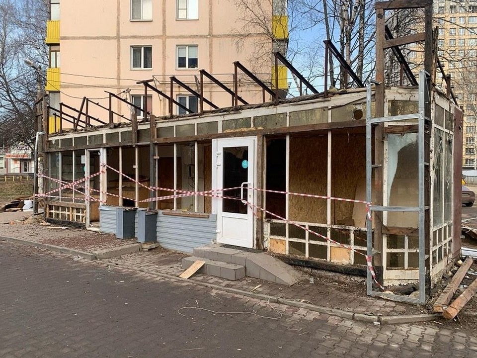 Незаконно построенный магазин снесли на Новомытищинском проспекте