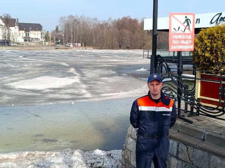 Выход нарушителей на непрочный лед предотвратили спасатели в Богородском округе