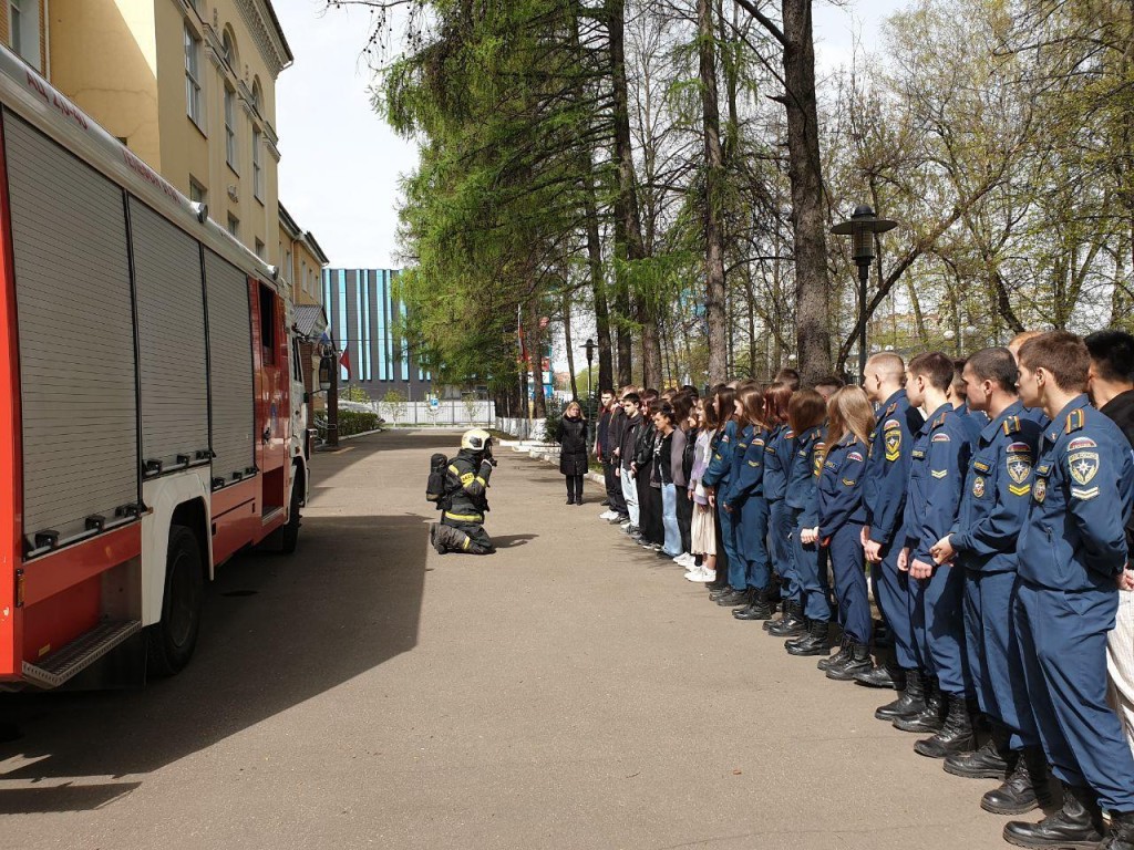 В Люберецком техникуме прошел открытый урок о пожарной охране в годы ВОВ