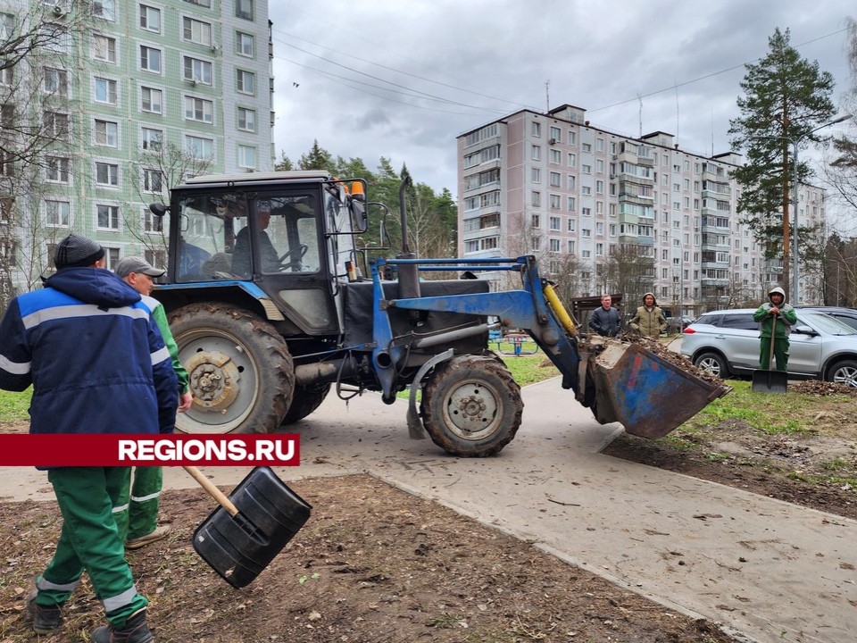 Весенняя уборка: улицы Черноголовки очищают от мусора и листвы