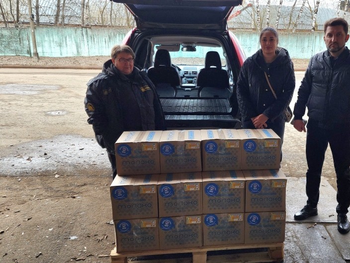 Бойцам СВО отправили продукцию молокозавода «Можайский»