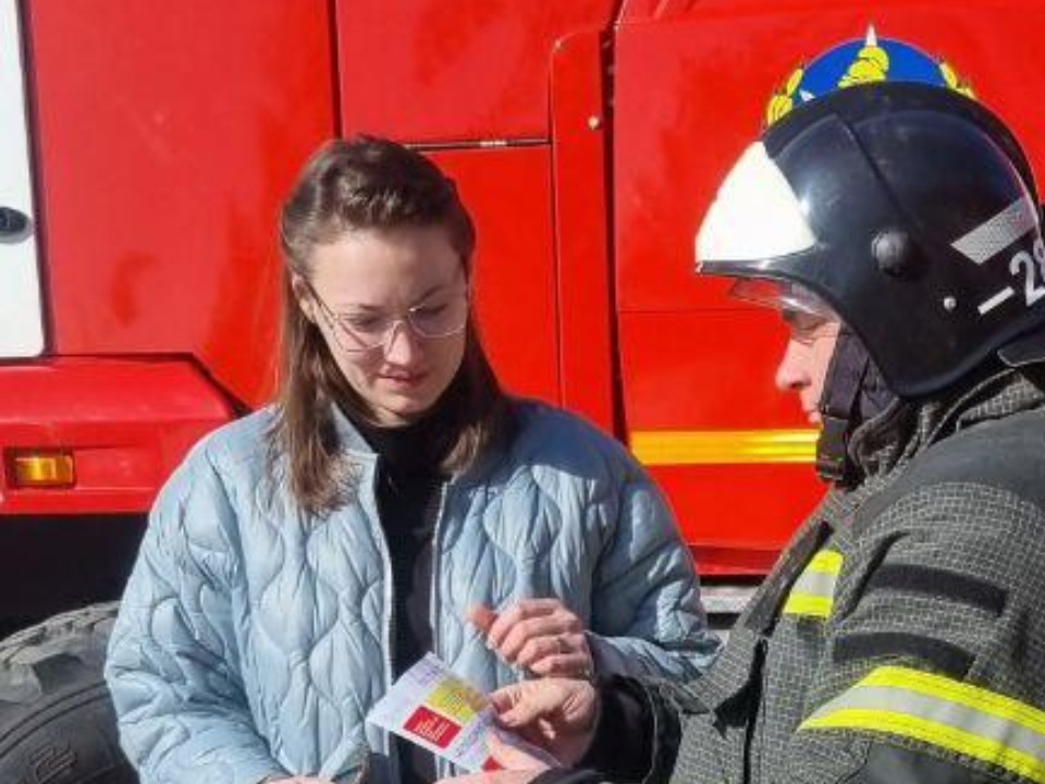 Жителям Полбино напомнили правила пожарной безопасности
