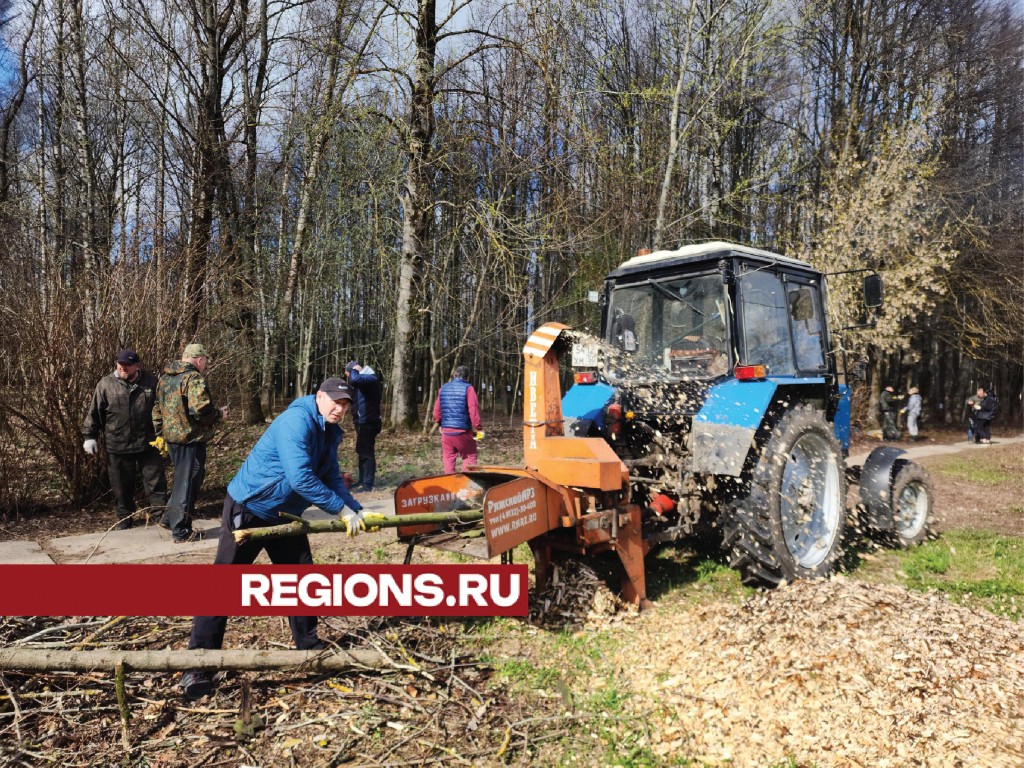 Парк «Юбилейный» очистили звенигородцы ко Дню Победы | REGIONS.RU /  Звенигород