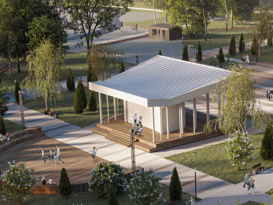 В Лобне продолжается преображение Центрального парка