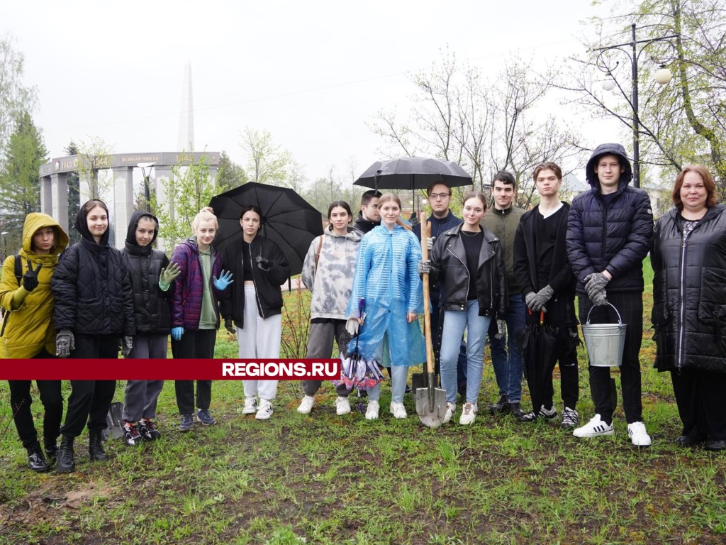 Своя сирень появилась у рошальских старшеклассников в городском парке ...