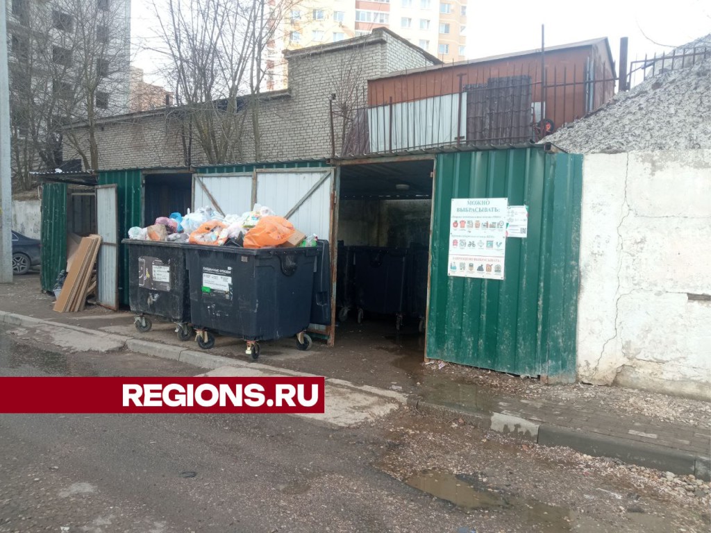 В Звенигороде модернизируют четыре проблемные контейнерные площадки