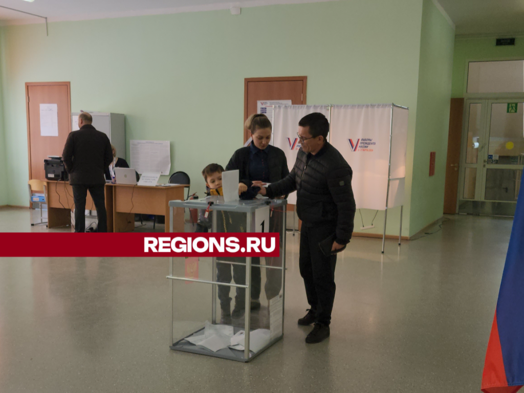 На выборы всей семьей: подольчане приходят на избирательные участки с детьми