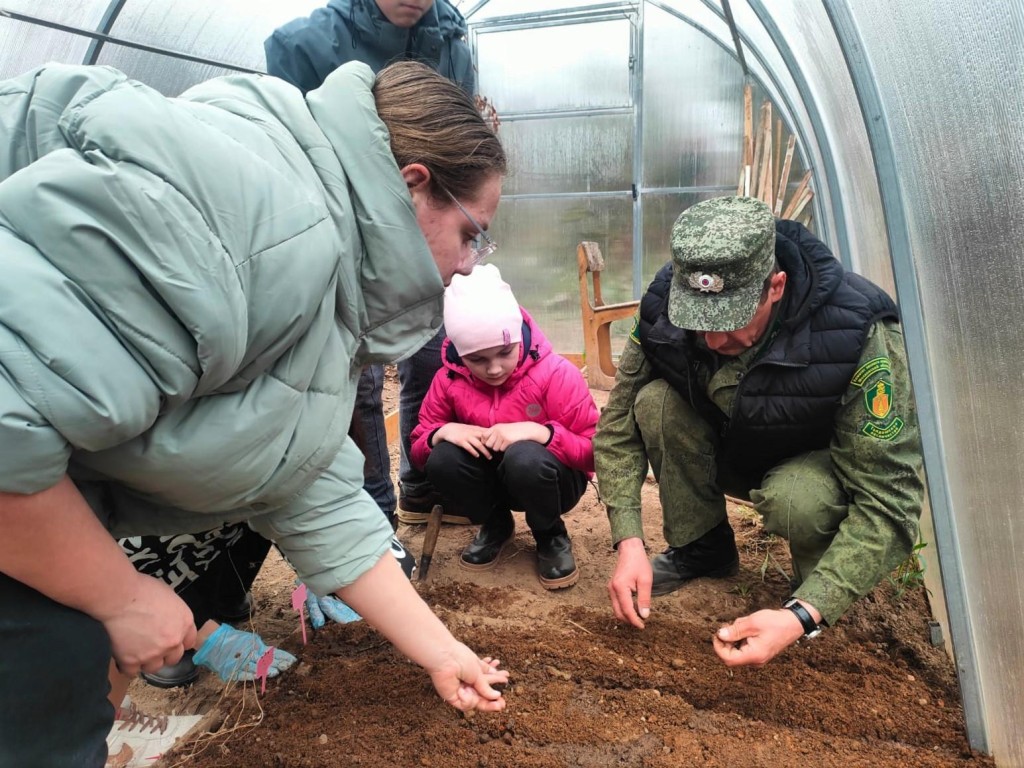 Талдомские школьники учатся выращивать сеянцы из семян