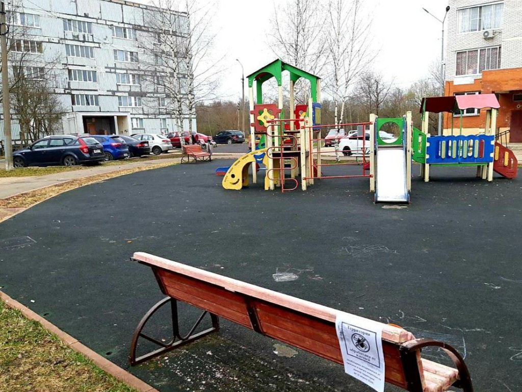 Детские площадки и общественные территории в Новопетровском, Курсаково, Кострово и Никулино обработали от клещей