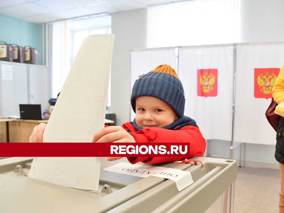 Четырехлетний ступинец привел маму на выборы