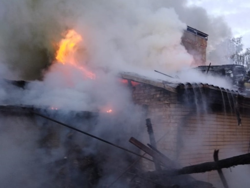 Пострадавших при пожаре в Пановской нет
