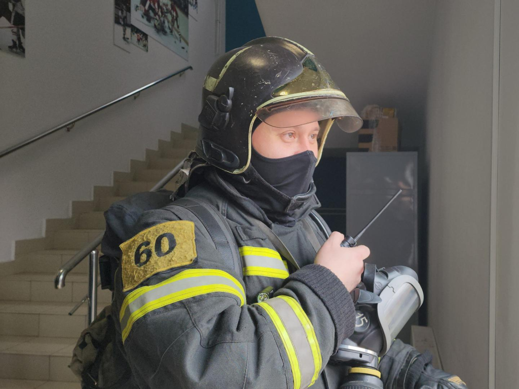 Учебный «пожар» потушили в спортивном комплексе «Красногорск Арена имени В.В. Петрова»