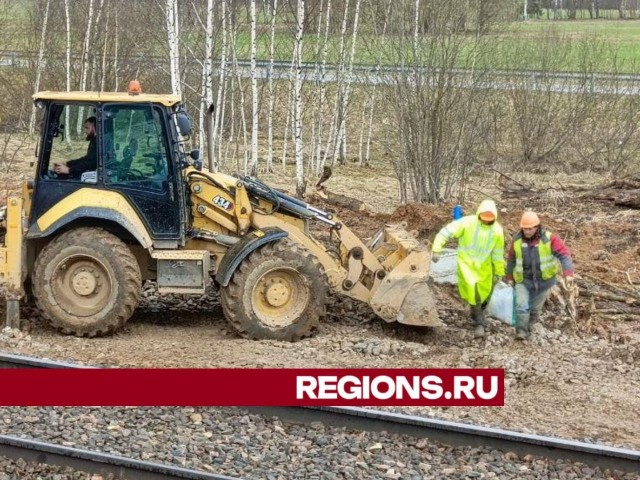 Левая часть новой железнодорожной платформы «Власово» построена уже на 90%