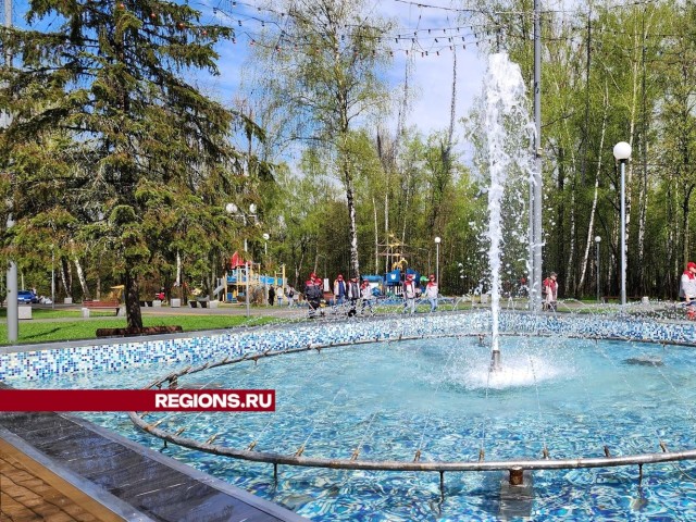 Сезон фонтанов открыли в Городском парке Каширы