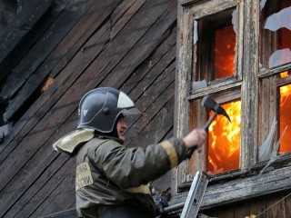 Дом сгорел в городском округе Зарайск