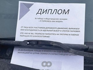 Звенигородский паблик предложил оригинальный способ борьбы с автохамами