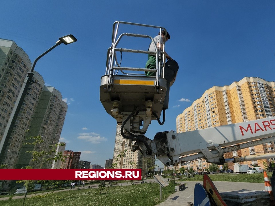 Новые светильники появятся на бульваре Умберто Нобиле в Долгопрудном