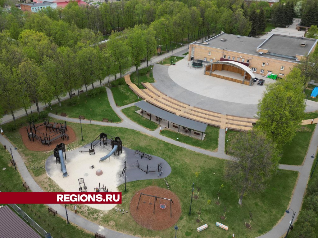 «Арт-поляна» и «Кожаный мяч»: центральный парк Зарайска готов к летнему сезону