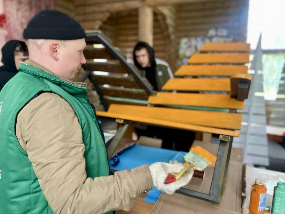 Парные качели снова вернули в парк «Городок» в Рузе