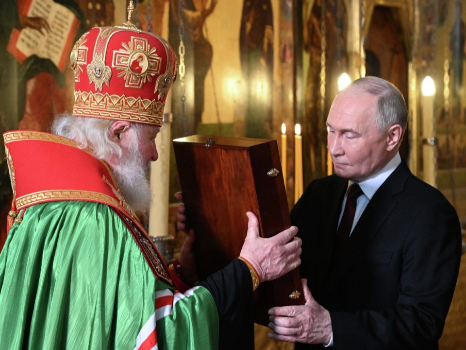 Патриарх пожелал Путину оставаться во главе государства до конца жизни