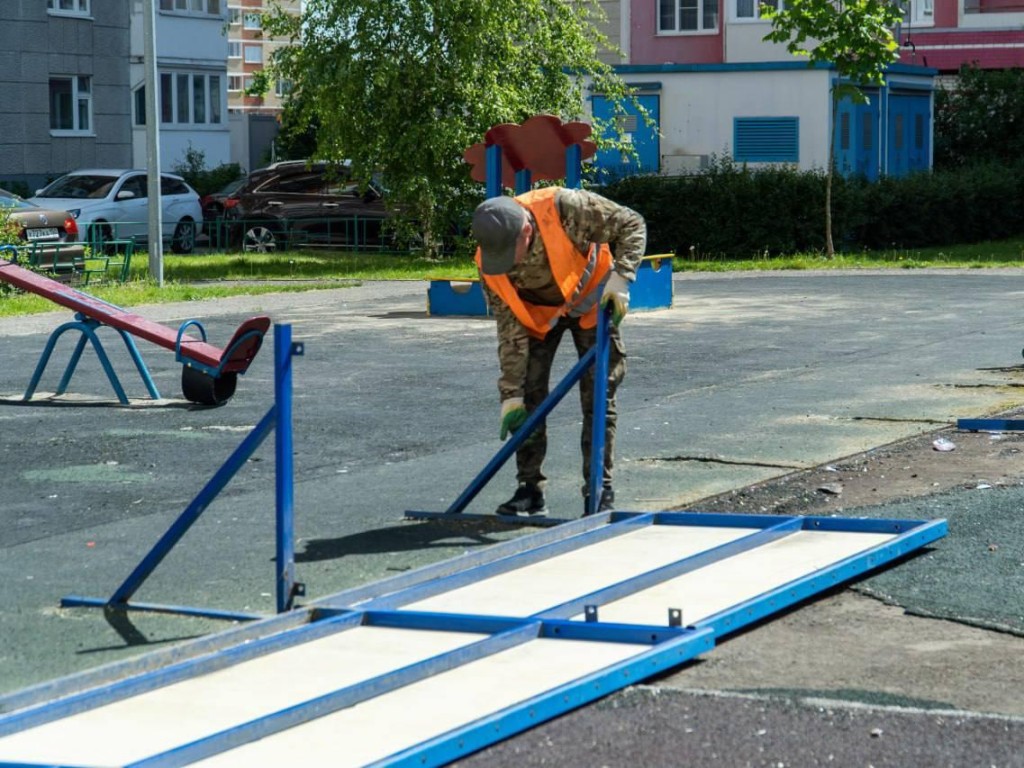 Современный спорт — в каждый двор: в ЖК «Домодедово Парк» обновят универсальную спортплощадку