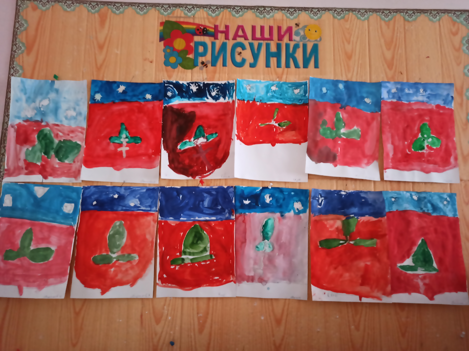 Пущинские дошколята нарисовали герб любимого города