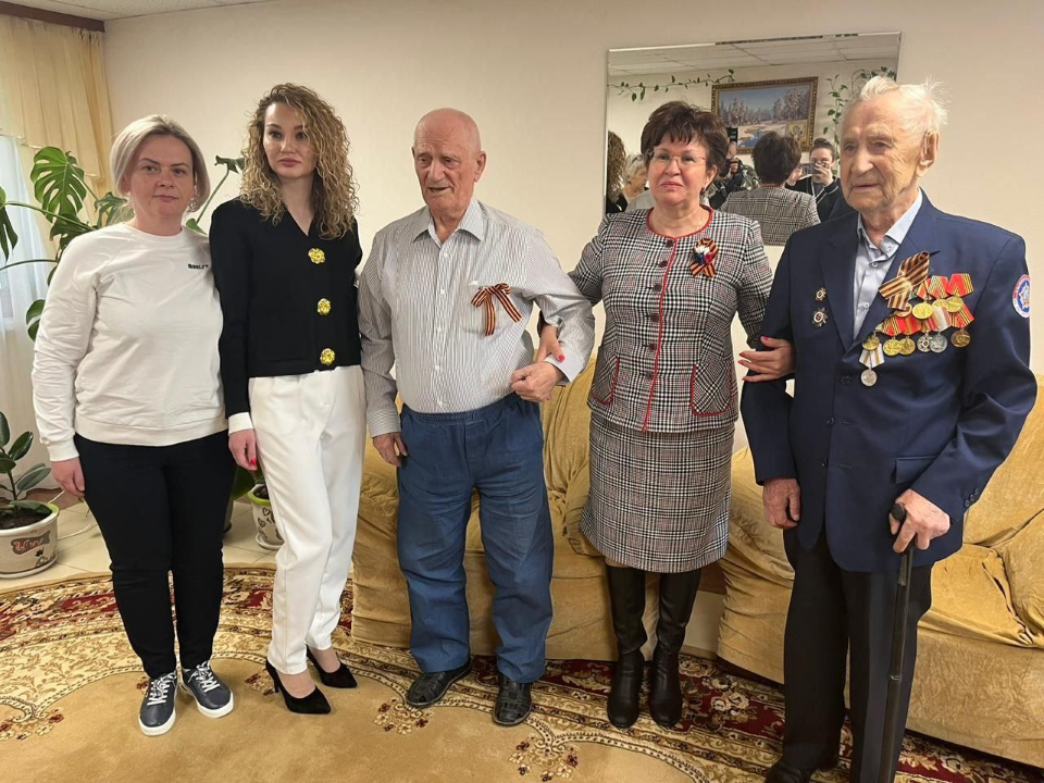 Ветерана из Чехова Илью Сударчикова поздравили с Днем Победы