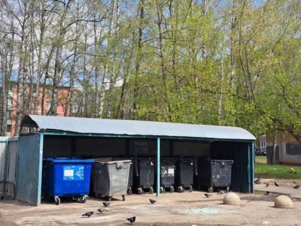 Навалы мусора убрали на трех контейнерных площадках в Подольске