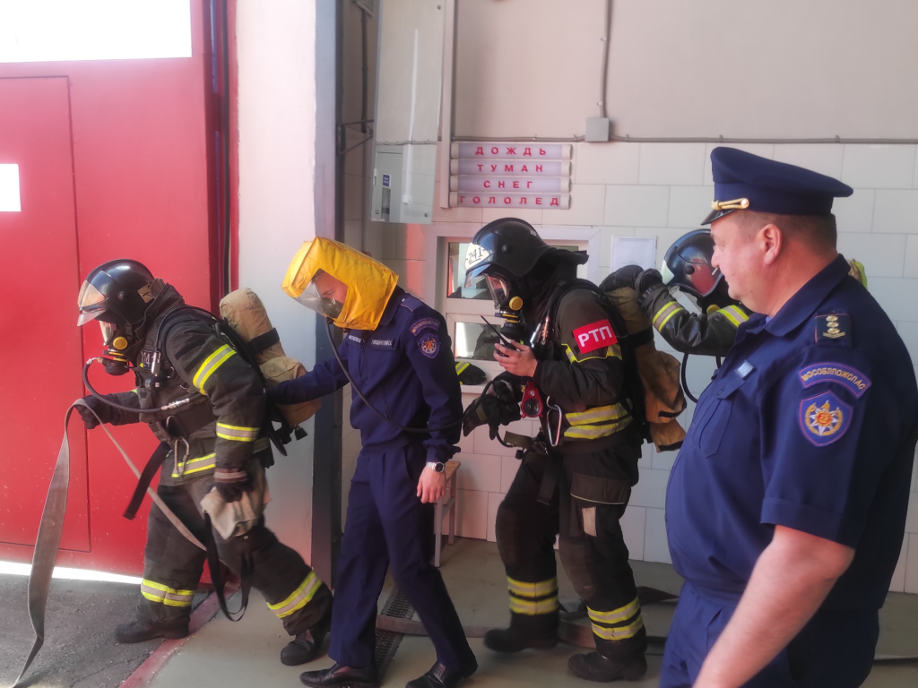 Богородские спасатели сдали экзамен по готовности к чрезвычайным ситуациям