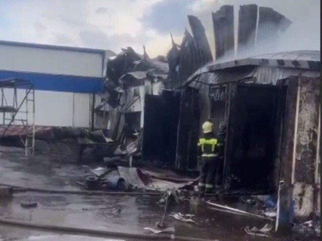 МЧС: крупный пожар в ангаре в Наро-Фоминске ликвидирован