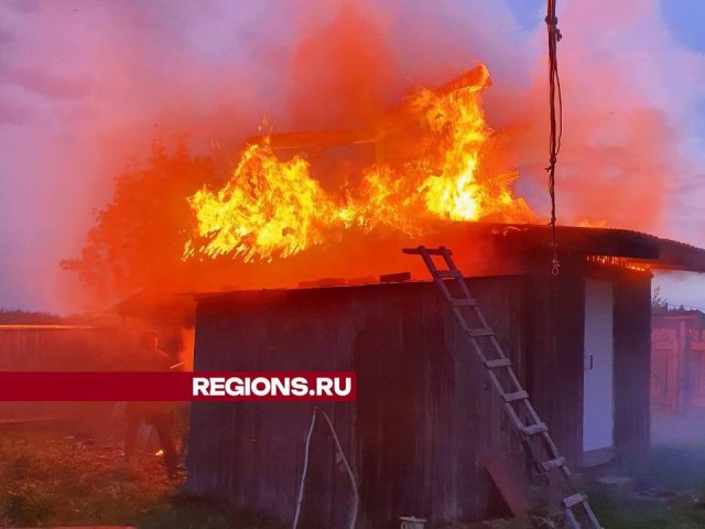 В деревне Лесное сгорела баня